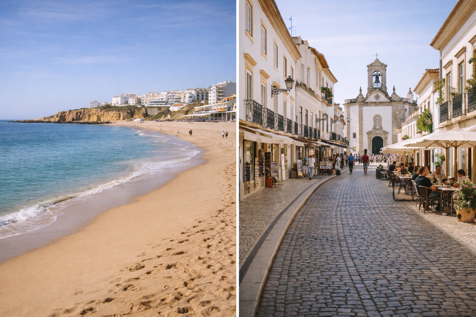Morar perto da praia ou no centro? O dilema real no Algarve